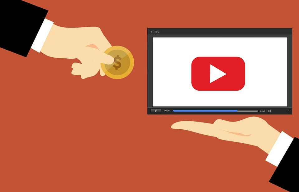 Image montant les revenues youtube